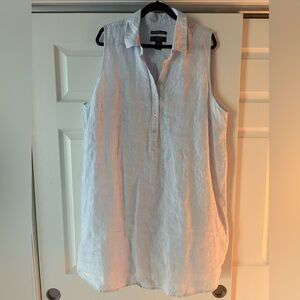 Linen Tahari Shirt Dress